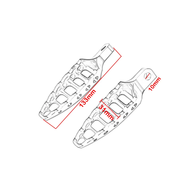 1 Pair Footpeg Motorcycle Passenger Rear Foot Peg Footrest For Harley Sportster Iron Touring Custom Dyna Fat Bob Softail Fat Boy