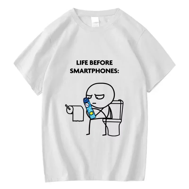 Camiseta de hombre de alta calidad, 100% algodón puro, estampada, informal, moderna, de manga corta y corte holgado.