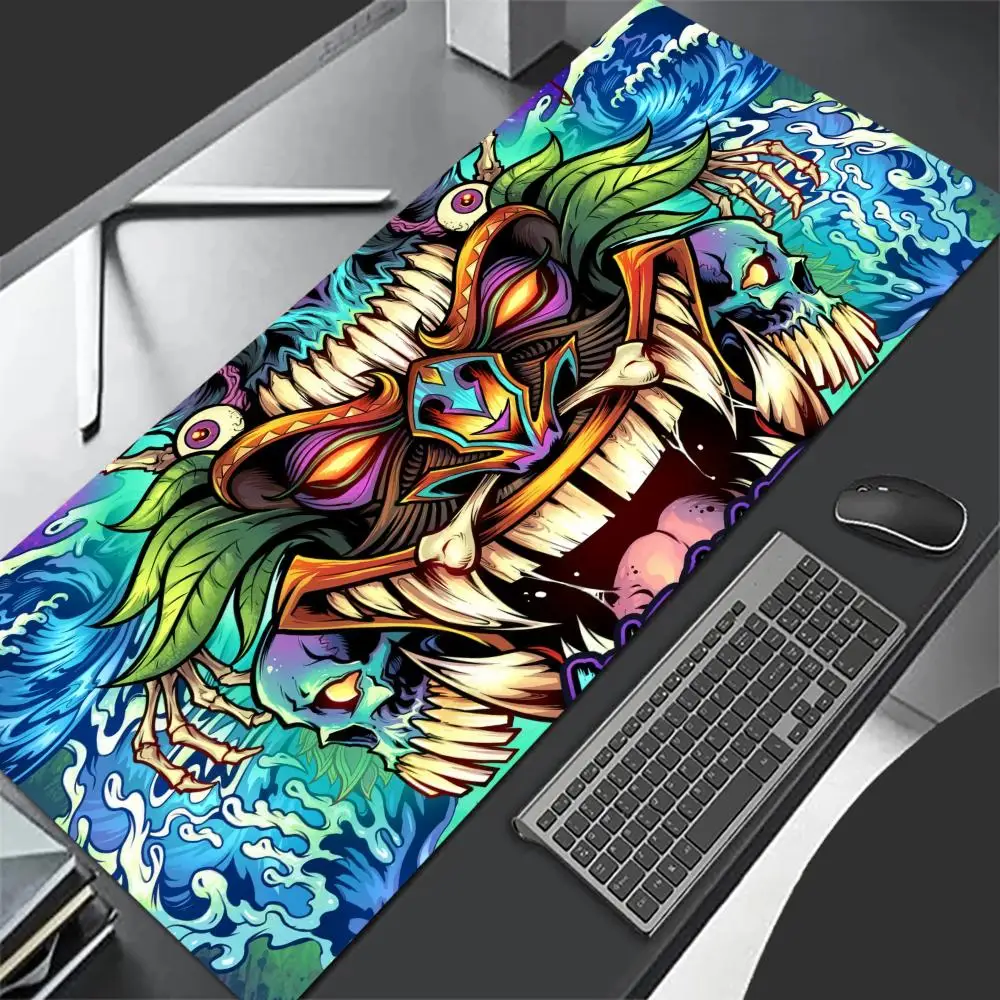 แผ่นรองเมาส์ลายมอนสเตอร์ญี่ปุ่น ขนาดใหญ่ สำหรับคอมพิวเตอร์ สำนักงาน เล่นเกม แผ่นรองโต๊ะ XXL ยางกันลื่น ขอบเย็บ แผ่นรองคีย์บอร์ด แผ่นรองโต๊ะยาว