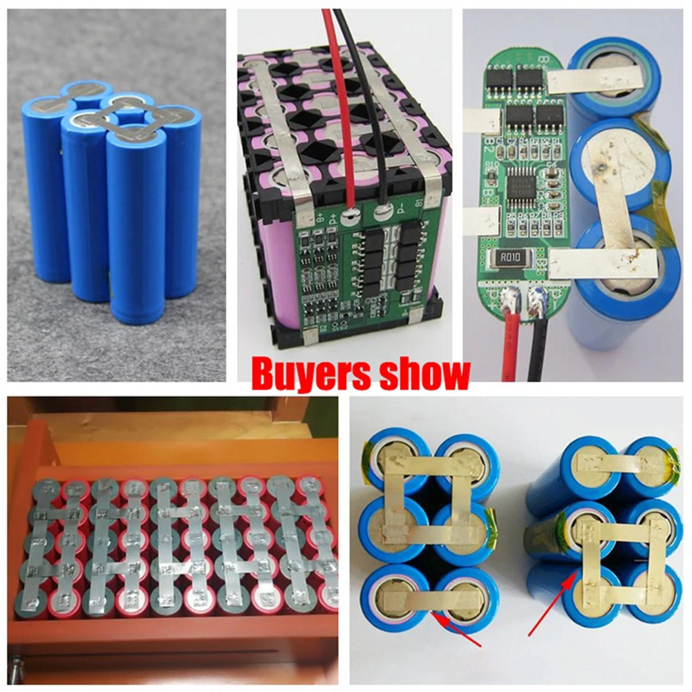 

Рулон никелированной ленты для литий-ионных аккумуляторов 18650, никелированный соединительный провод для сварки аккумуляторов 0,1 мм и 0,2 мм