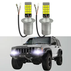 2pcs Led Car Fog Lamp For Jeep Cherokee (XJ) 1984-1999 2000 2001 Front Fog Light Bulb Car Accessories Canbus