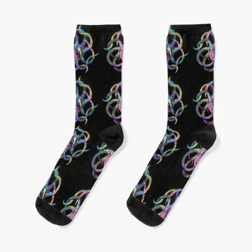 

Knotted Cosmic Octopus Socks FASHION man essential loose Mens Socks Women's