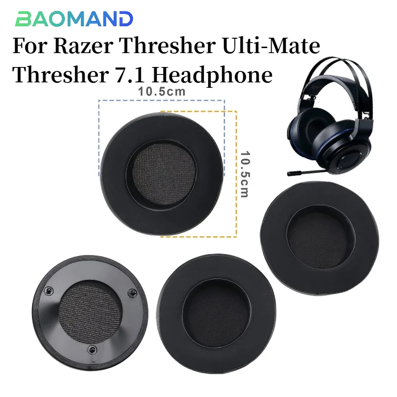 

Replacement Earpads Foam Ear Pads for Razer Thresher Ulti-Mate Thresher 7.1 Headphones Earmuff/Earphone Sleeve Headset
