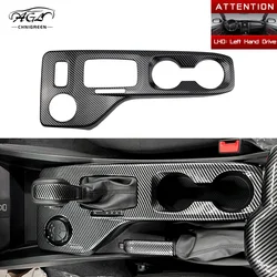 1pc ABS Carbon Fiber Color or Red Center Console Gear Shift Panel Cover Interior Decorative for Ford Ranger XL XLS XLT 2023