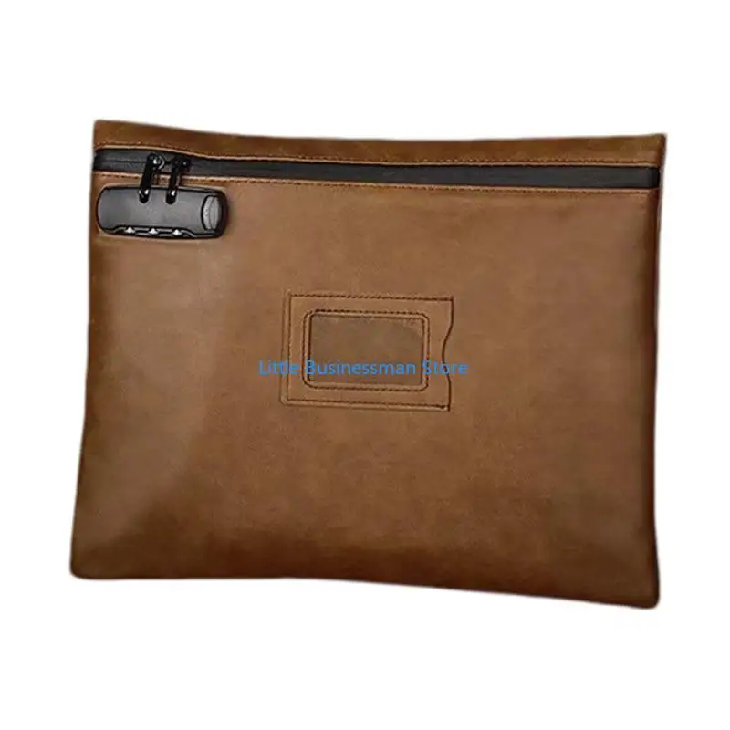 Letter File Bag with Lockable Top Closure and PU Outer Finish M76A