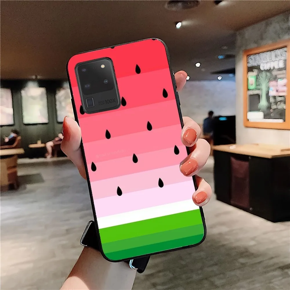 Summer Cartoon Watermelon Phone Case For Samsung S 9 10 20 21 22 23 30 23 24 plus lite Ultra FE S10lite Fundas