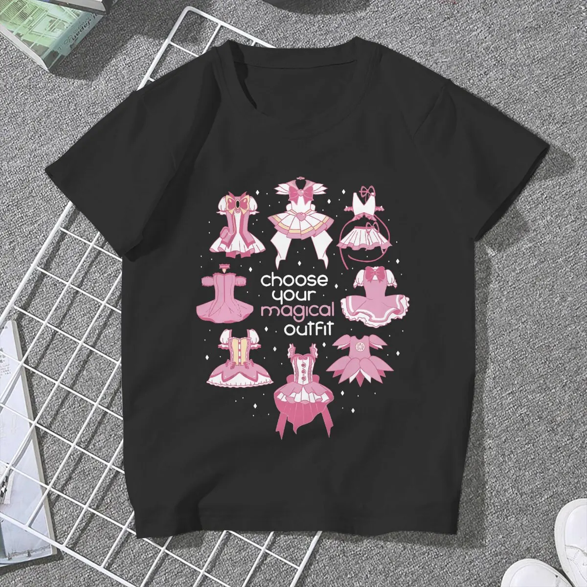 Choose Your Magical Outfit Kawaii Girls Women T-Shirt Shugo Chara Blusas Harajuku Casual Short Sleeve Vintage Tops