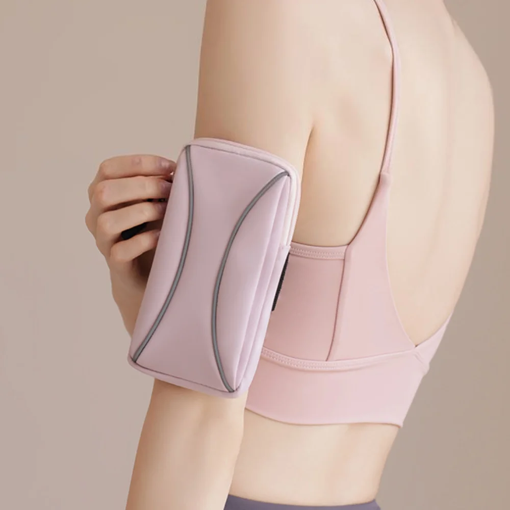 Borsa da braccio per telefono da corsa con tracolla Borsa a tracolla per telefono da corsa leggera di grande capacità Borsa per telefono sportiva verticale impermeabile