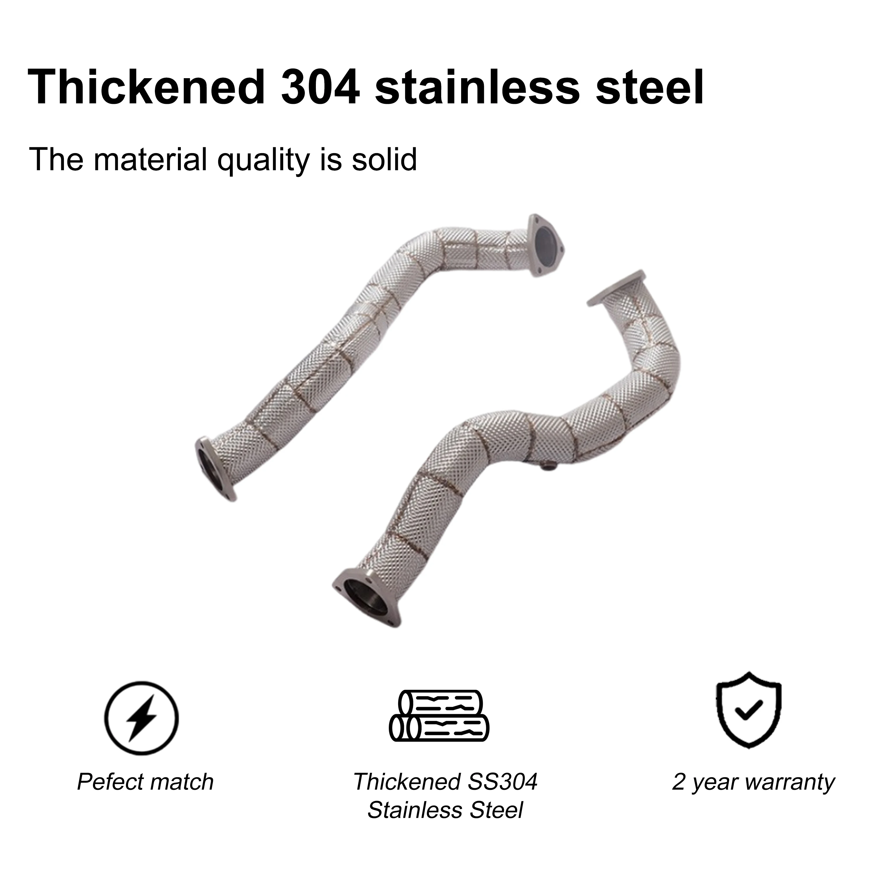 ACE für Porsche Cayman 718 GT4 RS 4.0L Hochleistungs-Downpipe mit Hitzeschild Edelstahl Hochwertige Auspuffanlagen – Detail 7