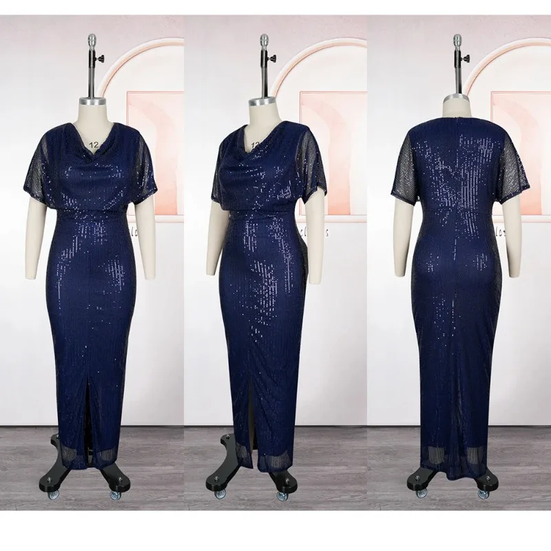 

Африканские вечерние платья больших размеров для женщин, 2026, новая мода, Дашики, Анкара, свадебное платье с блестками, элегантное мусульманское платье макси в Турции