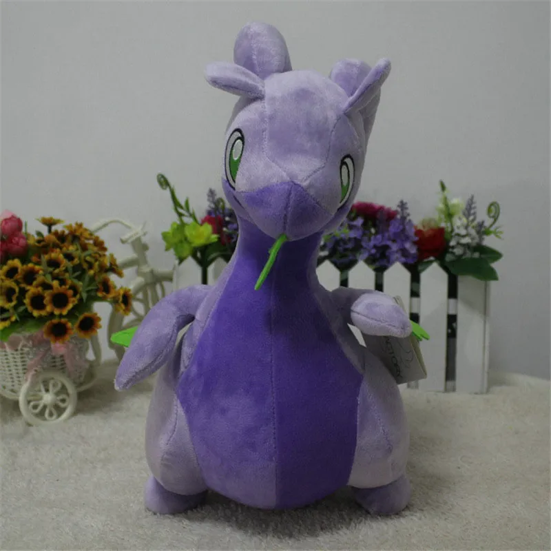 38cm Pokemon Goodra pluszowe zabawki zwierzęta lalka Anime film animowany Kawaii miękkie poduszki lalki wypchane zabawki na prezenty Chlidren