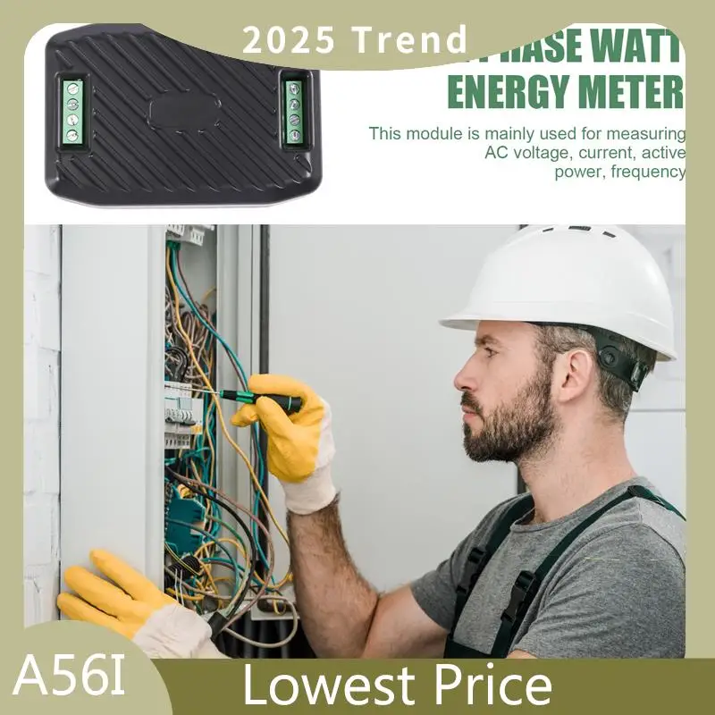 ABDD Peacefair AC Single Phase Watt Energy Meter RS485 Modbus 220V 100A Voltage Current Frequency Power Factor Kwh Meter With Sp