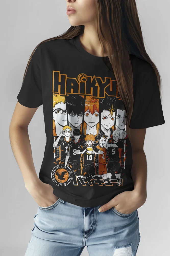 Haikyuu T-Shirt Volleyball Kuroo Tetsurou Kozume Kenma Anime Sweater Soft Tee