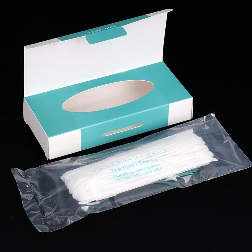 50pcs/Box Dental Floss Threaders Floss Toothpick Expanded Orthodontic Flosser Multifunctional Cleaning Wire Line Threaders