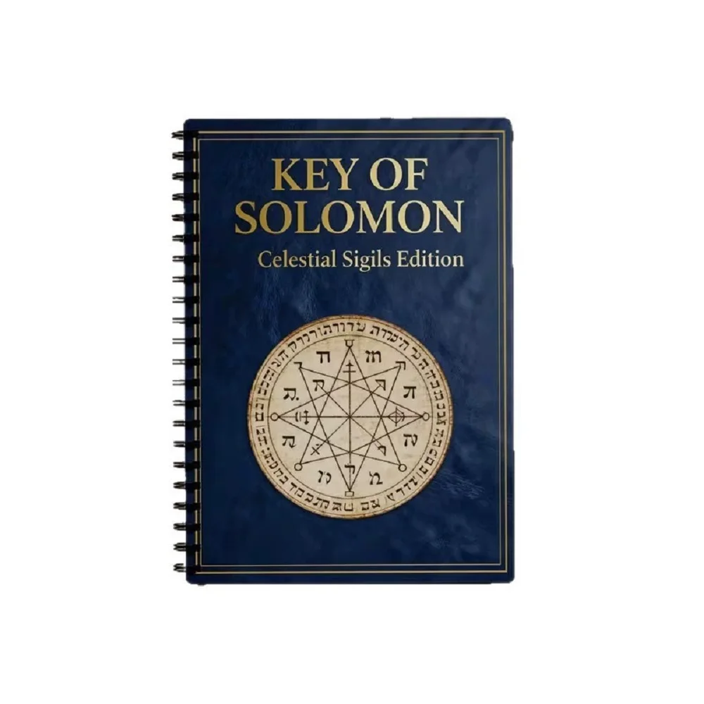 Key of Solomon Celestial Sigils Edition Book, Solomon's Seal Manual, Essential Guide for Occult and Esoteric Studies Beginners