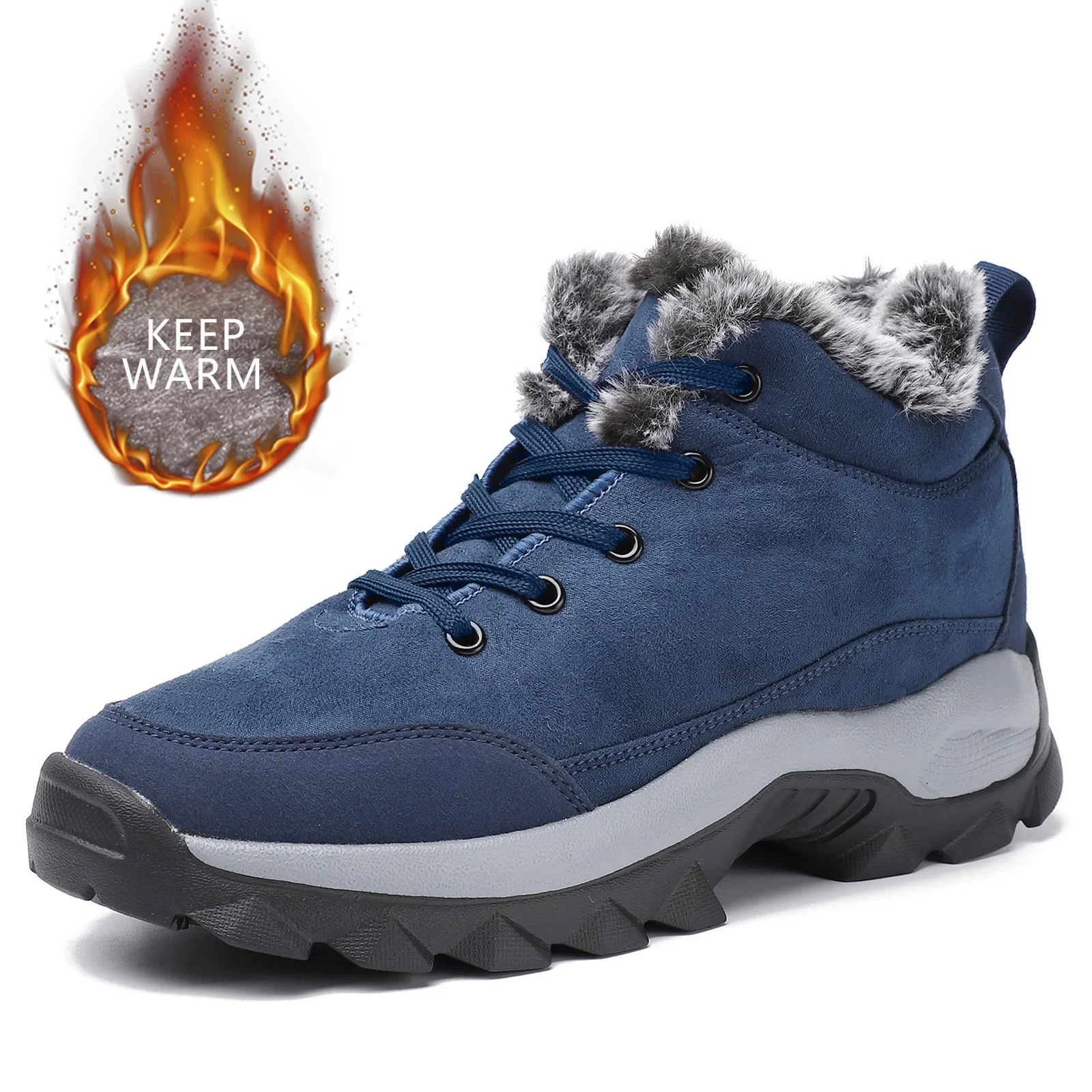 

Men Snow Boots Winter Outdoor Walking Shoes Light Sneakers for Men Winter Shoes Botines Tenis Mens Hiking Ankle Boots Footwear