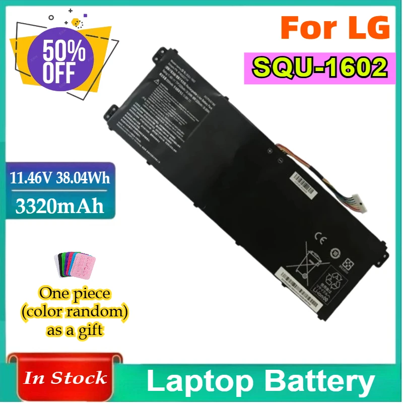 

SQU-1602 11.46V 38.04wh Laptop Battery for LG 916Q2271H 15UD470 15au480 15U470 Fast Shipping