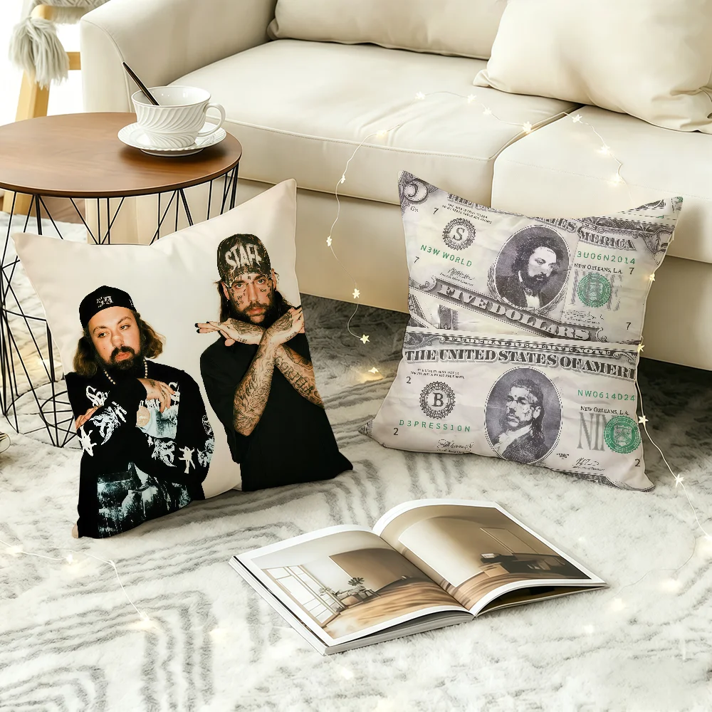 Singer S-Suicideboys G59 cushion cover Comfortable Decorative For Bedroom Living room Dormitory Picnic and Holiday Decoration