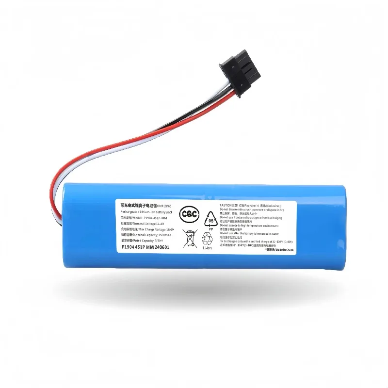 

Original Rechargeable Battery for Xiaomi Mijia Mi Robot Vacuum-Mop P INR18650 MH1-4S1P-SC Sweeping Mopping Robot Vacuum Cleaner