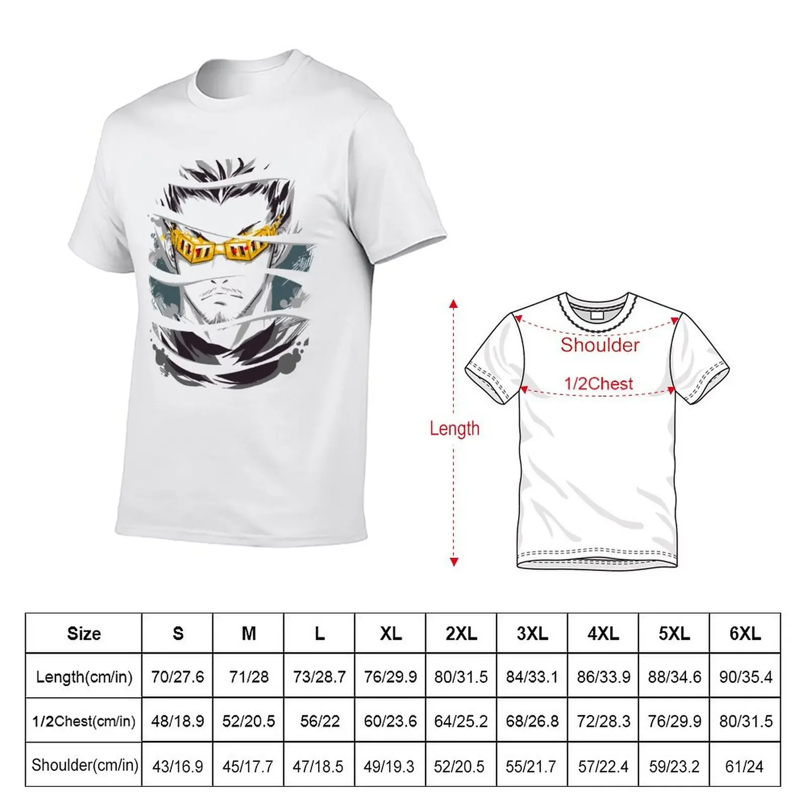 Eraser Head -Mr. Aizawa T-Shirt anime clothes baggy shirts boys whites customizeds clothing for men