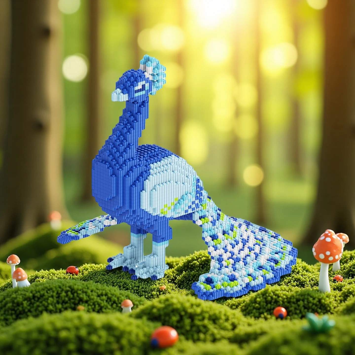 

Набор строительных блоков «Павлин», 3026 предметов, подходит для креативных украшений для офисных столов или комнат, подарков на день рождения и ручной работы [предметы].