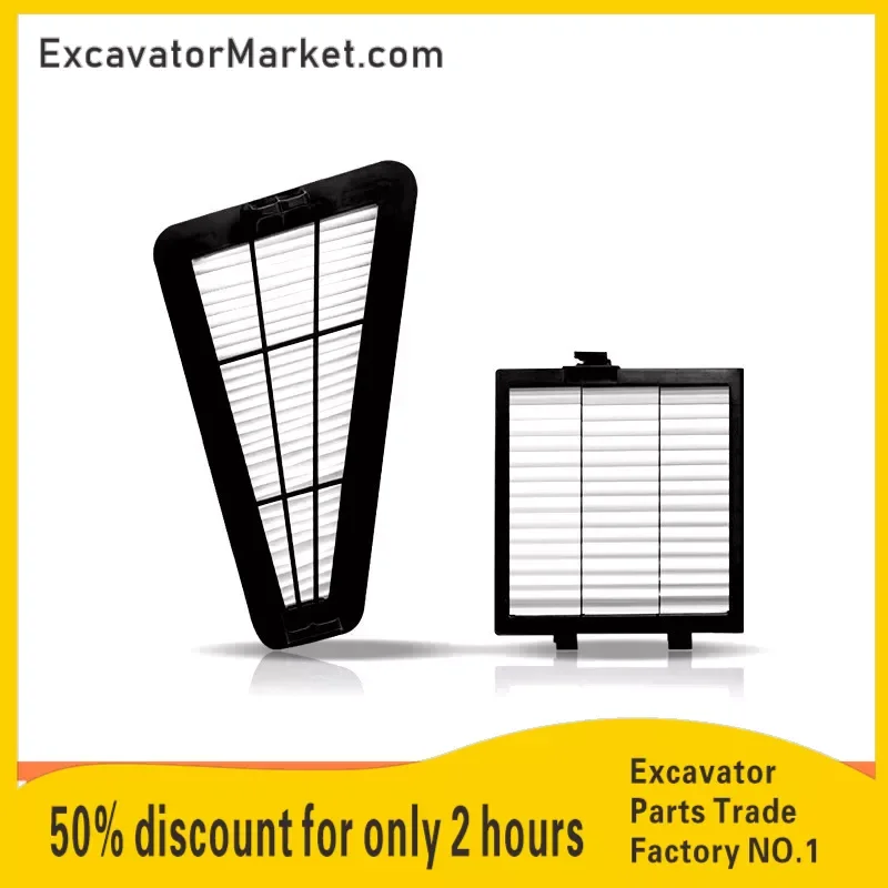 

excavator accessories For CATERPILLAR CAT 320 323 330 336 345 349GC Air Conditioning Cartridge Internal and External Filter Mesh