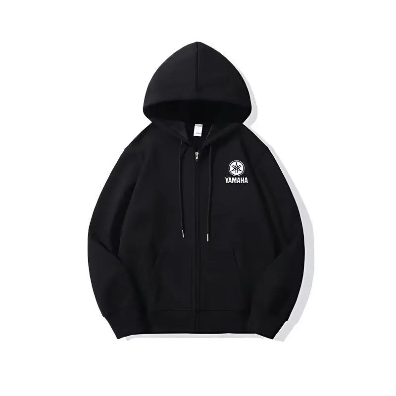 

New Men's and Women's Bicycle Zipper Hoodie Yamaha Motorcycle Enthusiast Hoodie