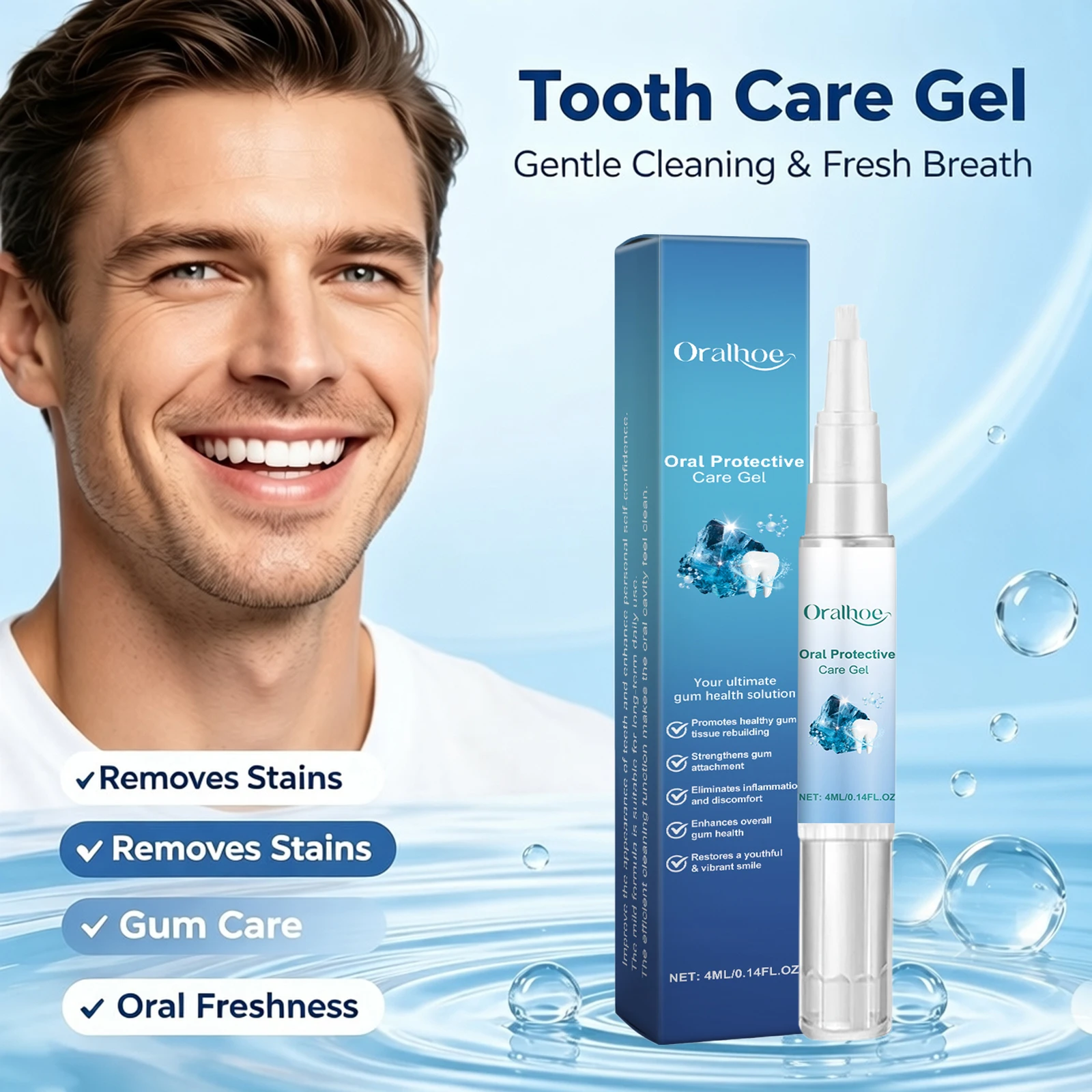 Teeth Whitening Gel Pen for Ye - огляд і ціна Teeth Whitening Gel Pen
