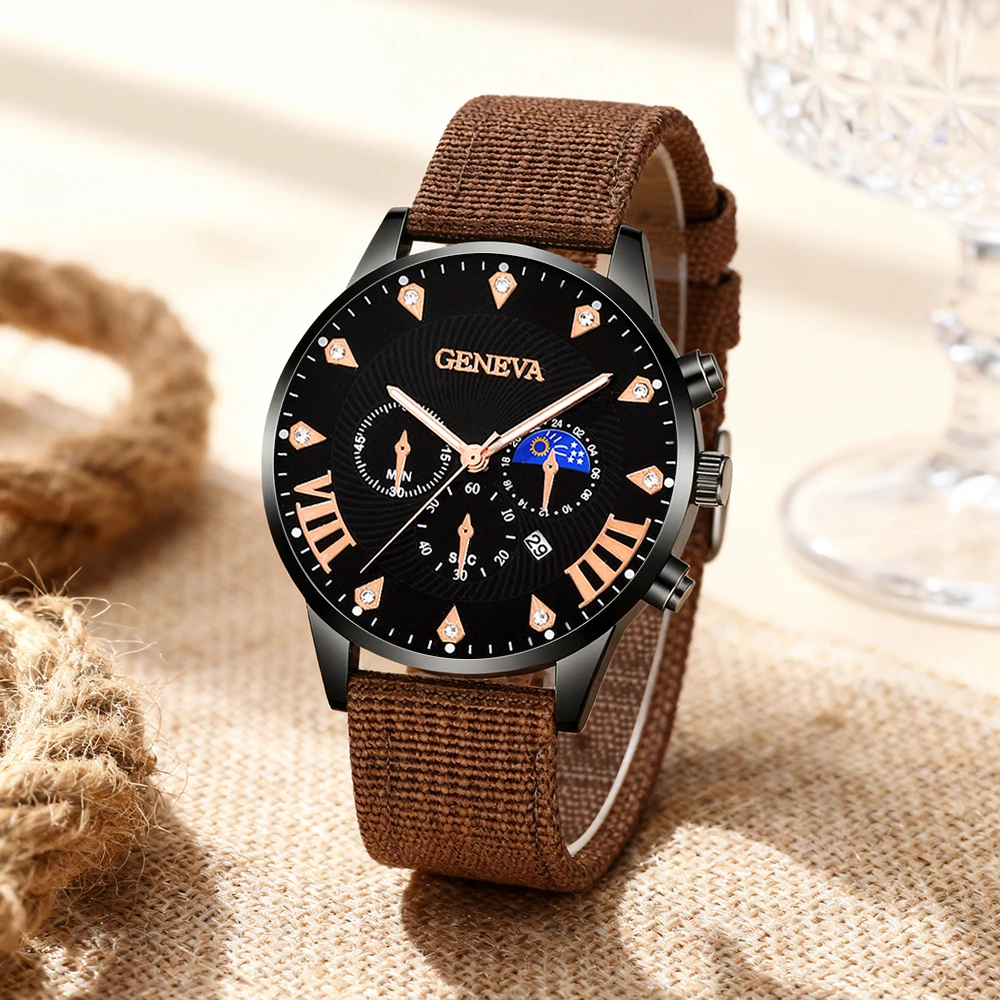 1-piece men's fashion quartz watch, casual styling, trendy street style, the best choice for gifting