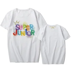 Korean Style K Pop Kpop SUPER JUNIOR Special Event 2022 K-pop T-shirt Men/women White T Shirt Funny Printed Tee Tops Plus Size