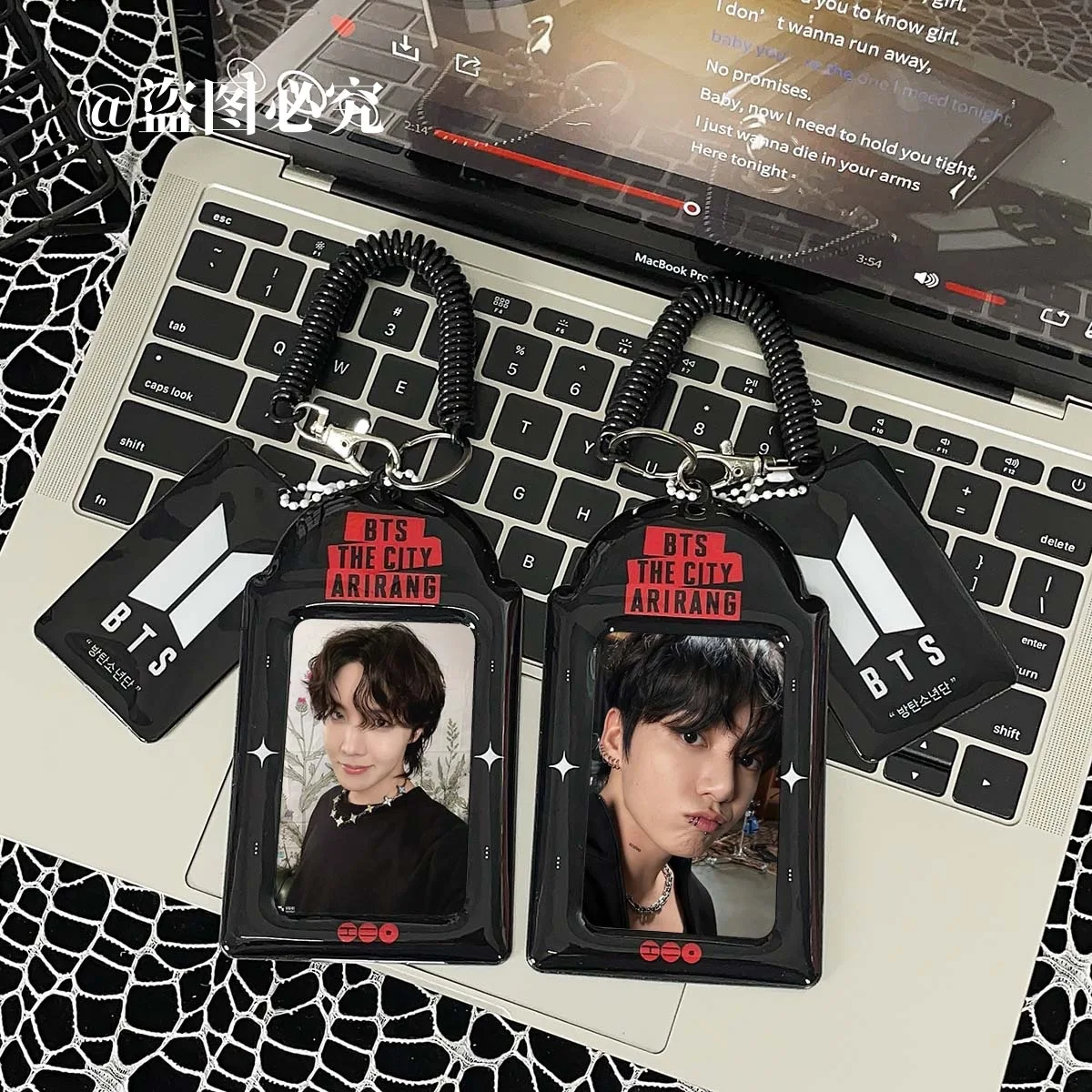 BTS The City Arirang Photocard Holder 3 Inch Kpop Photo Card Case Keychain Idol Collectible Card Sleeve Bag Pendant