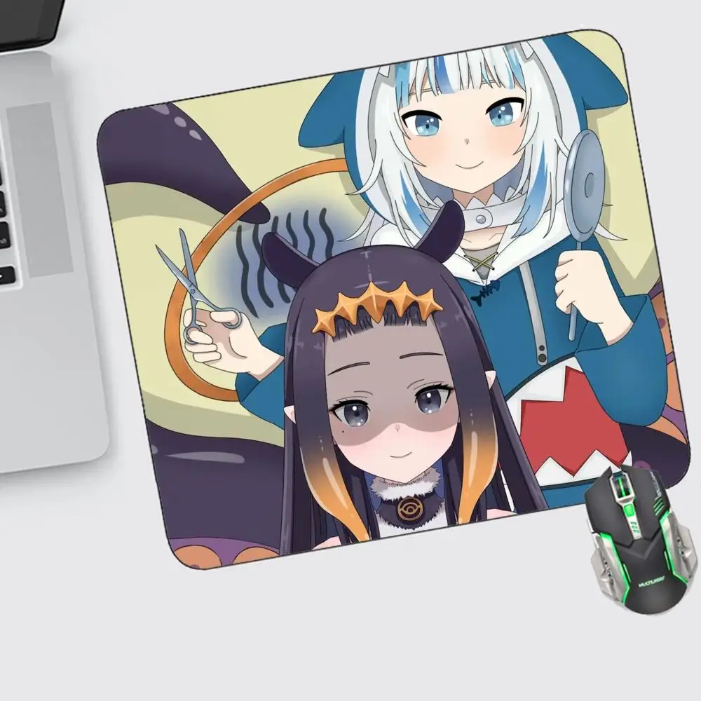 Anime Hololive Mouse Pad Small Gaming Accessories Keyboard Computer Offices Desk Mat Pc Gamer Non-slip Rubber Mousepad