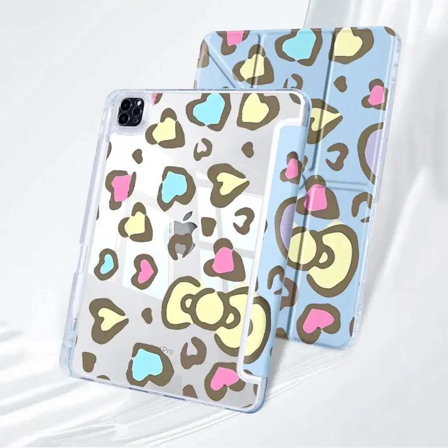 

Pastel Hearts Tablet Case For iPad Pro 11th 10th 9th 8th 7th 12.9inch Mini 6 7 2025 Air 4 5 M3 M2 M4 11inch Holder Cover