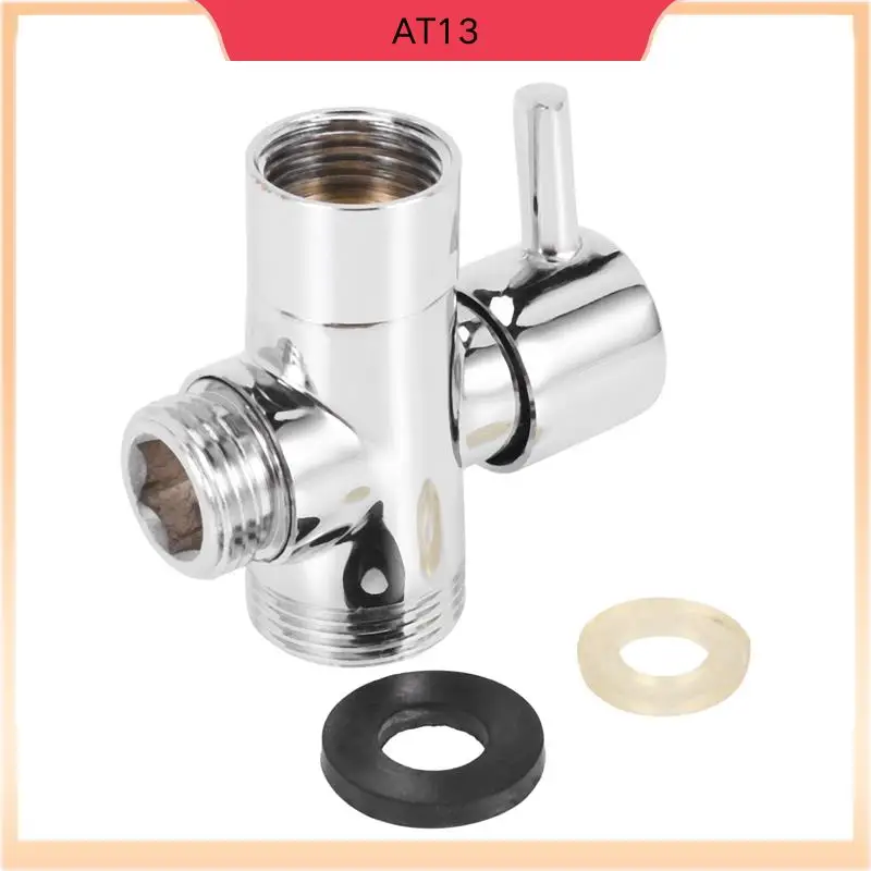 

AT13 6X SOLID Diverter 3-ходовой переключающий клапан, все 1/2-дюймовые запасные части для душевой системы IPS, медное хромирование