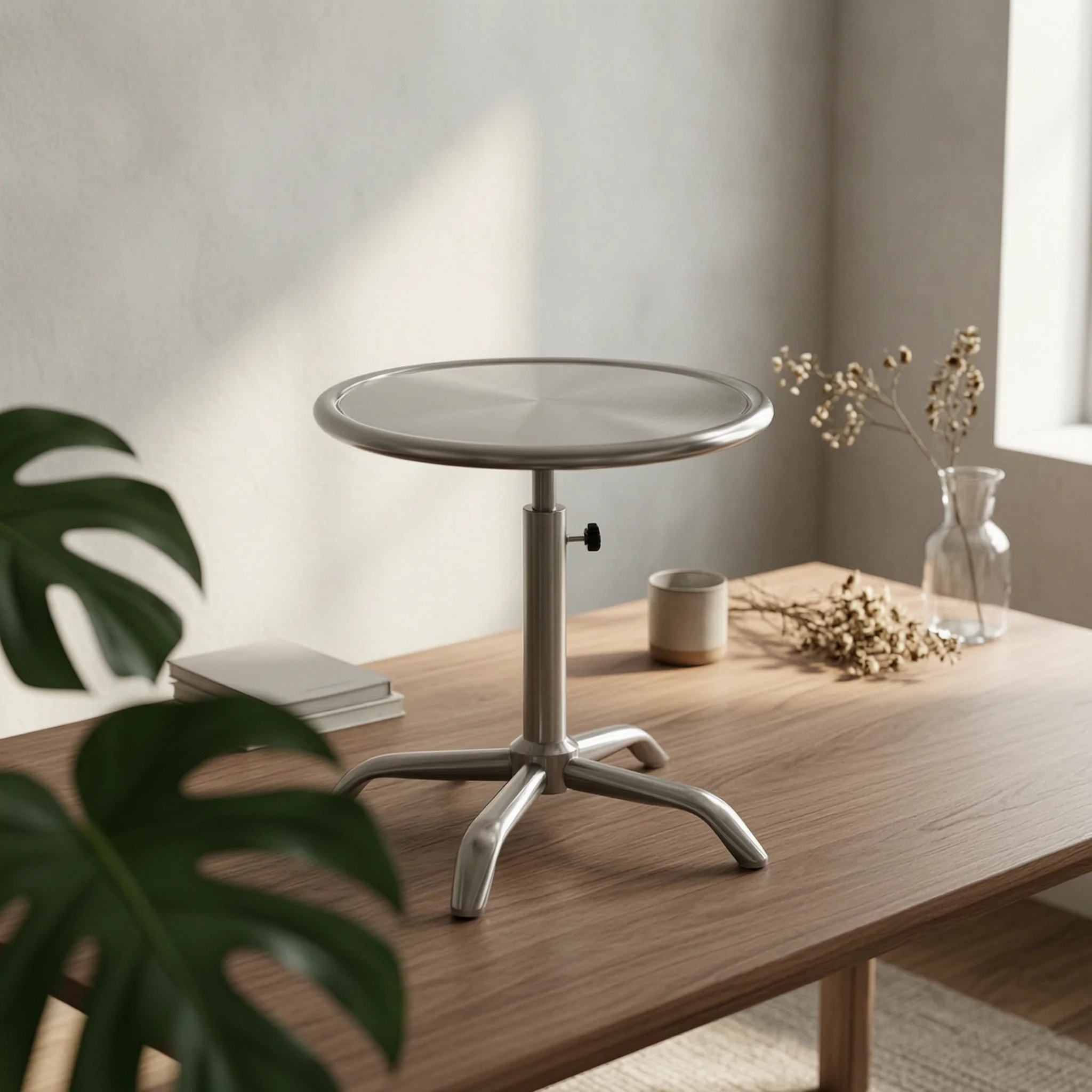 Rotating Paint Spraying Turntable Heavy-Duty Paint Spraying Turntable Adjustable Worktable Sturdy Furniture Long-Lasting