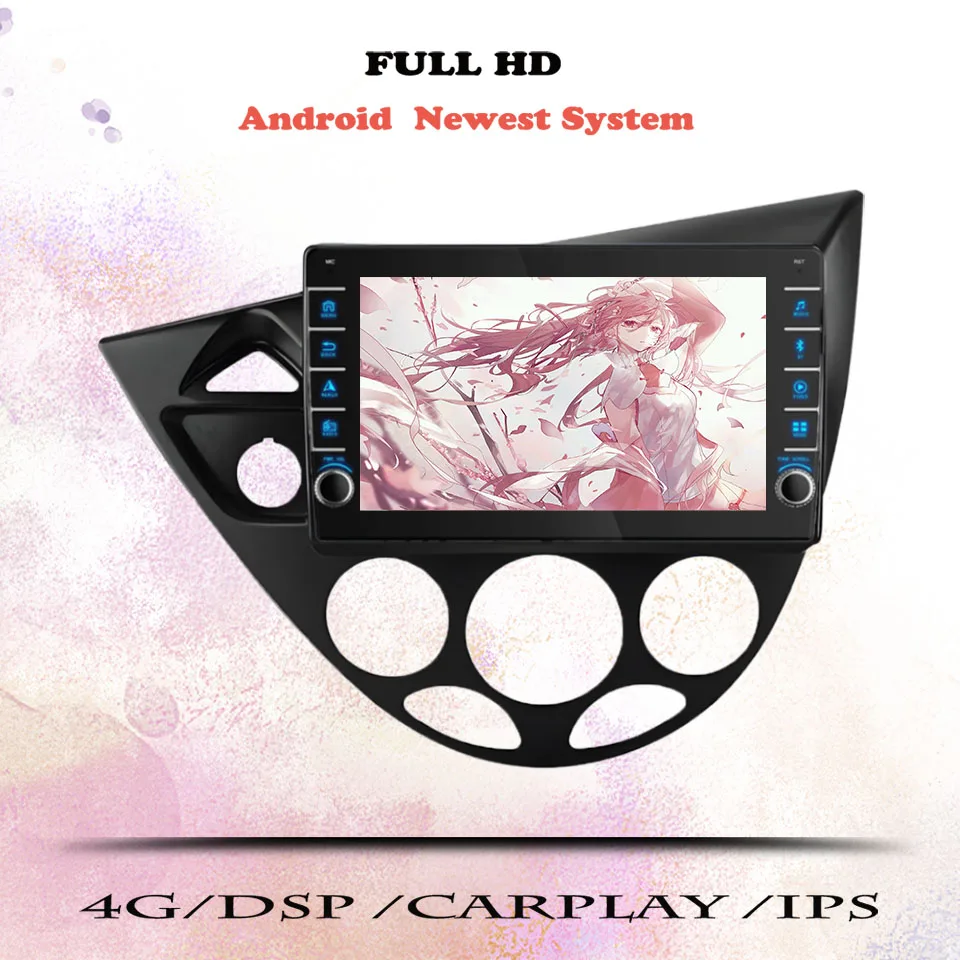 

For Ford Focus 1998 2001 2004 2005 Auto Radio Stereo Multimedia Video HU Head Unit With GPS Navi 8G ram 2Din Auto DVD Cassette