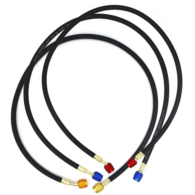 ABUH-R410A 1/4 Inch SAE Charging Hose Set HVAC Air Condition Refrigerant Charging Hoses For R410A R22 R134A