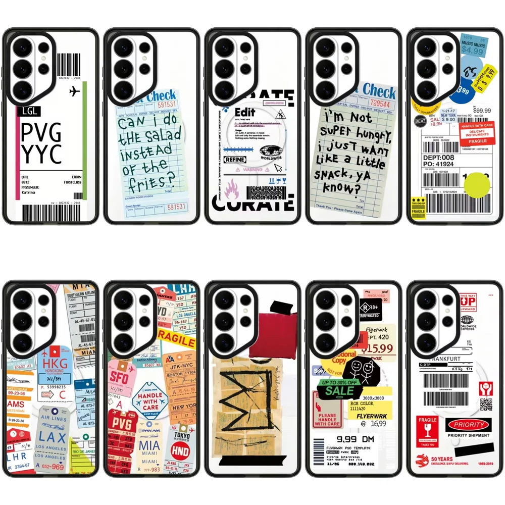 6071731 Acrylic Case for Samsung Galaxy S26 S25 S24 S23 Ultra S26U S24+ S25+ S26 Plus Protective Case
