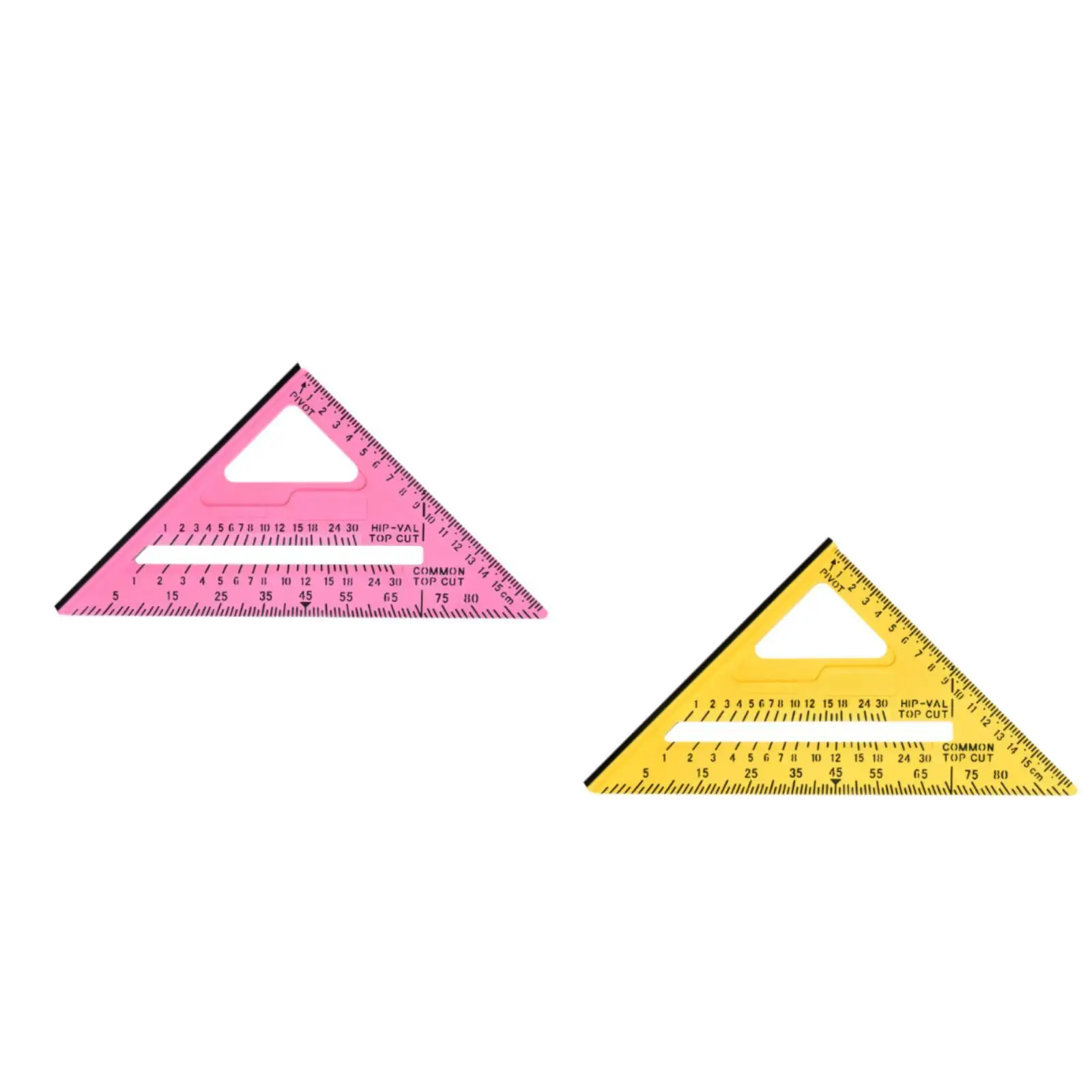 Régua triangular de carpintaria, régua de ângulo reto para construção de carpinteiro industrial