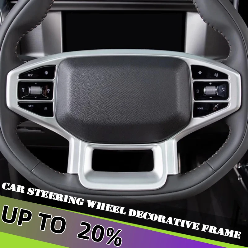 

Car Steering Wheel Decorative Frame Fit for Jetour Traveller T2 2023 2024 2025 Modified Steering Wheel Decorative Panel