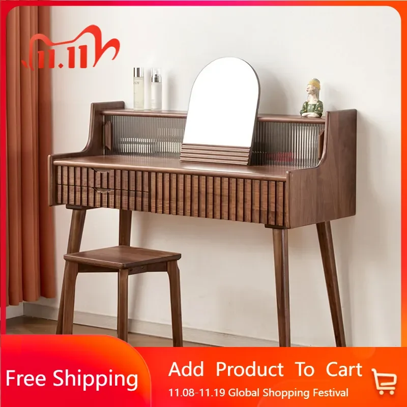 

Nordic Girl Drawers Dresser Eithe Box Stool Brown Wooden Living Room Dressing Table Storage Mirror Comoda Pra Quarto Furniture