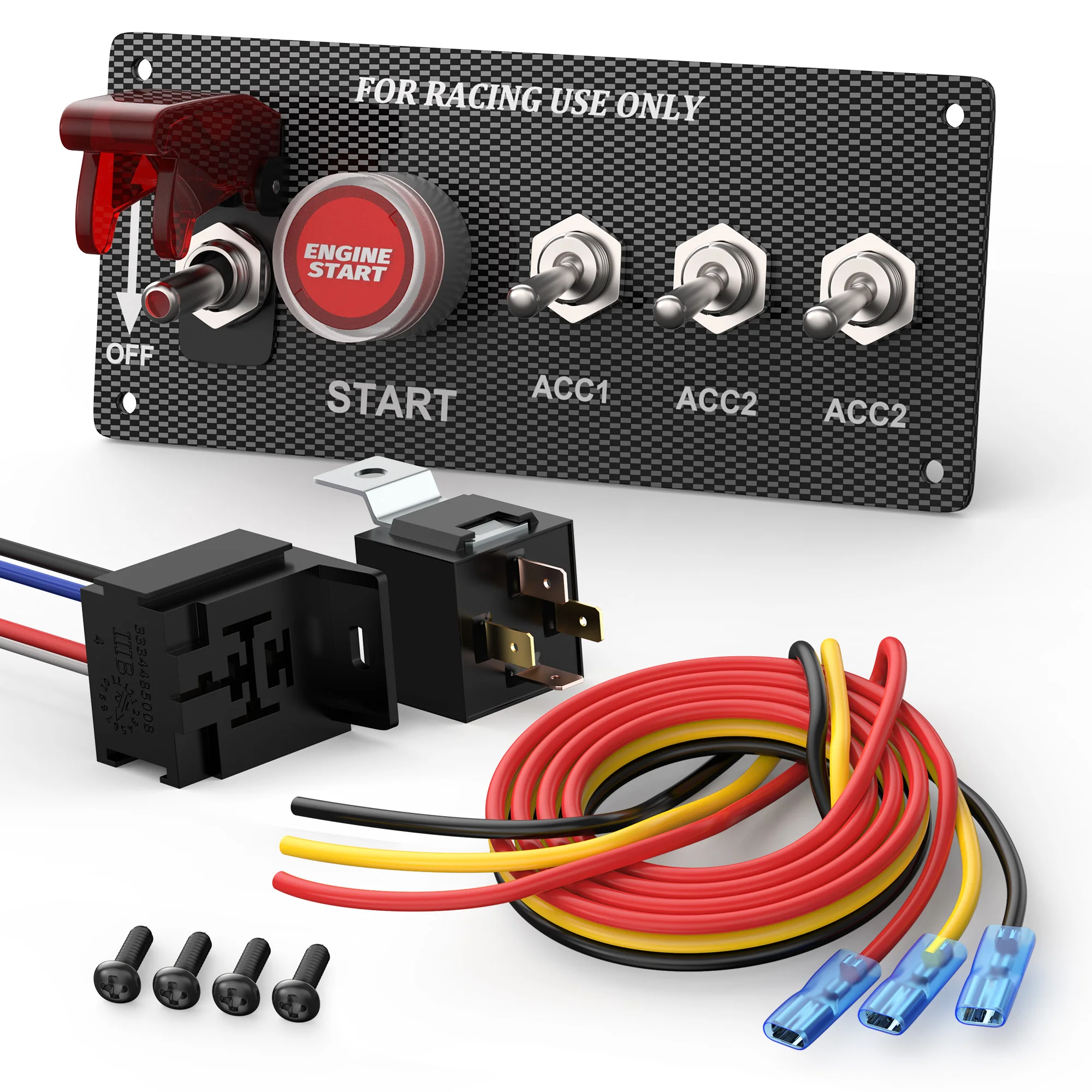 Lot De 4 Interrupteurs Marche/arrêt Et Porte-piles AA Avec Connecteur JST Pour Voitures RC, Avions Et Drones