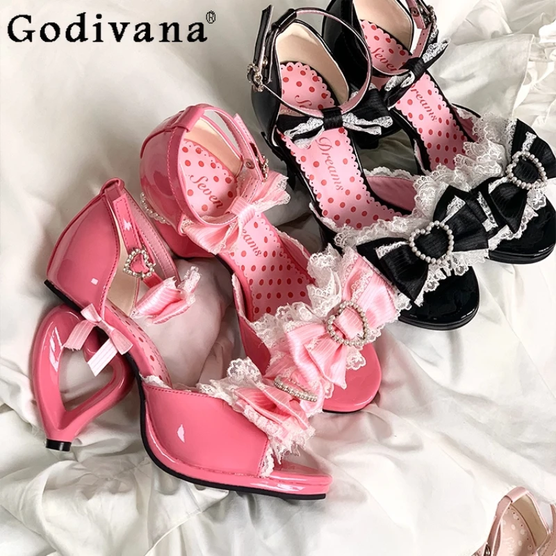 

Original Love Heel Lolita Princess High Heels Pumps Girls Lo Sweet Mary Jane Shoes Ladies Wedding High Heels Womens Sandals