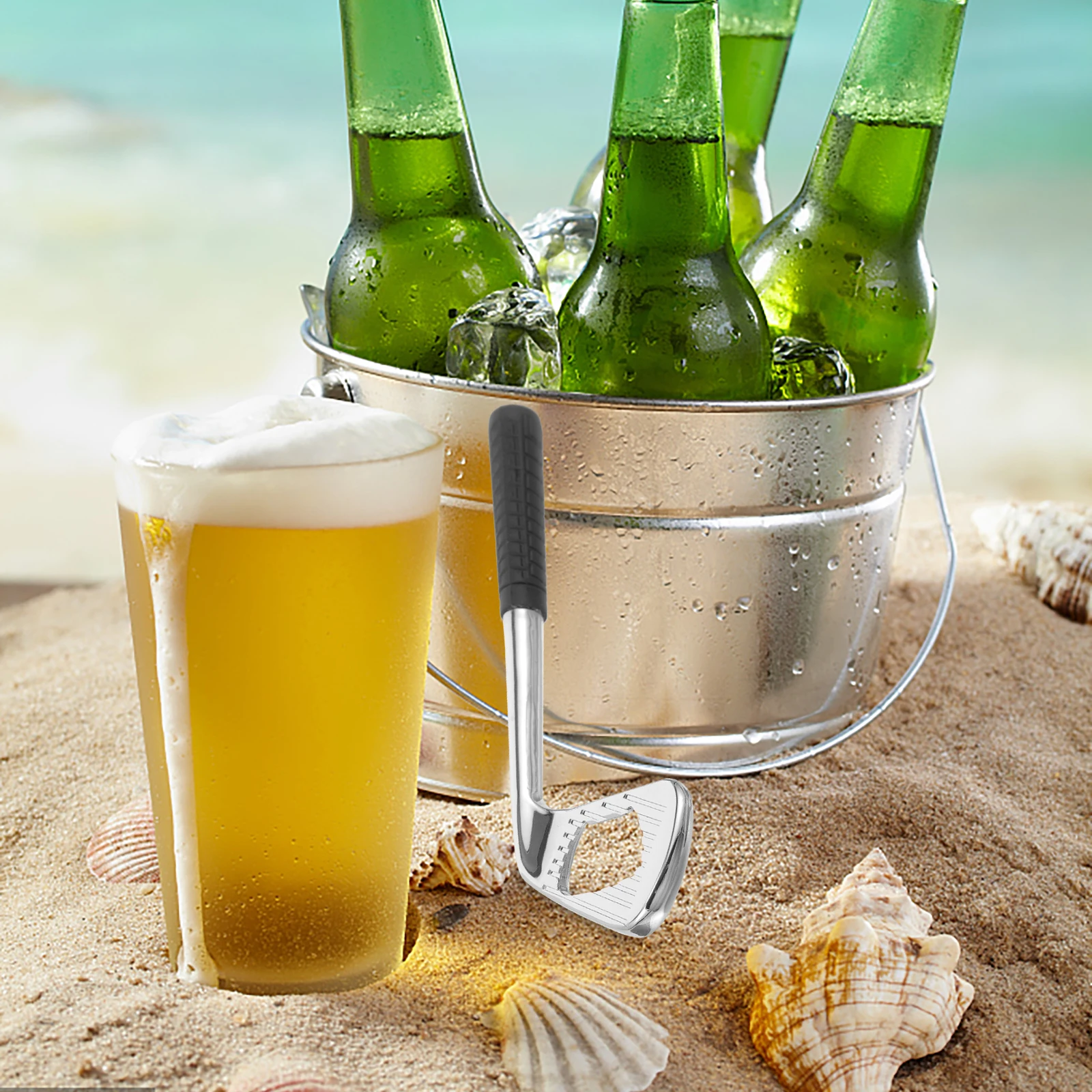 

Golf Shaft Shaped Bottle Opener Metal Alloy Beer Bottle Opening Tool Creative Portable Kitchen Bar Party Accessory