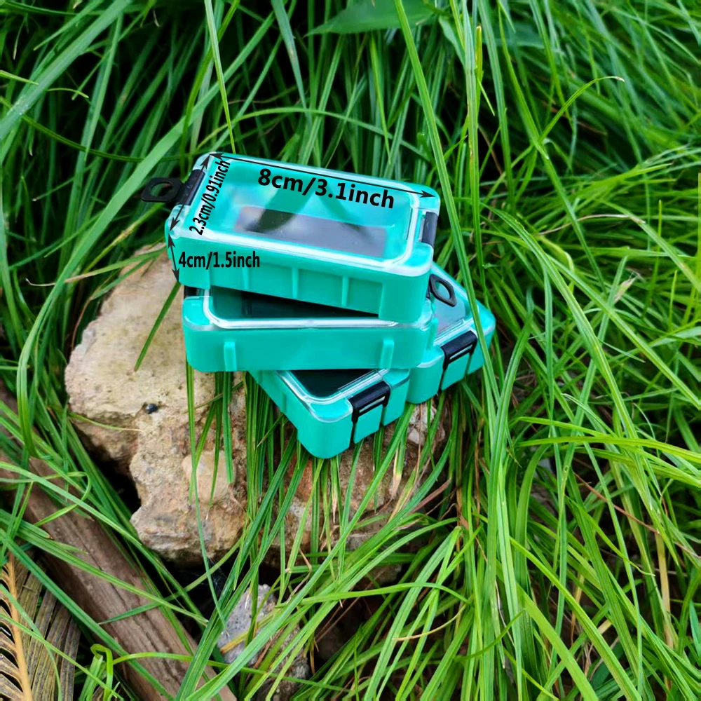 4er-Pack, kostenlose Zusatzbox für Angelhaken, Aufbewahrungsbox für Angelzubehör, magnetische Angelhaken- und Köderbox, kleine Werkzeugbox für Zubehör. – Detail 2