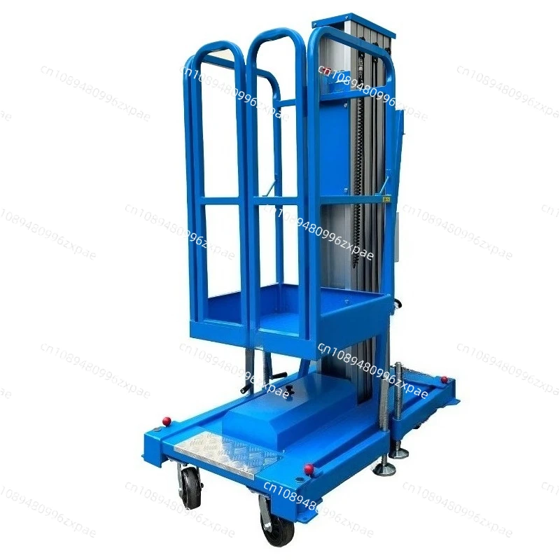Aluminum Alloy Mobile Scissor Lift Single Mast Double Mast Hydraulic Electric Lightweight Aerial Work Platform