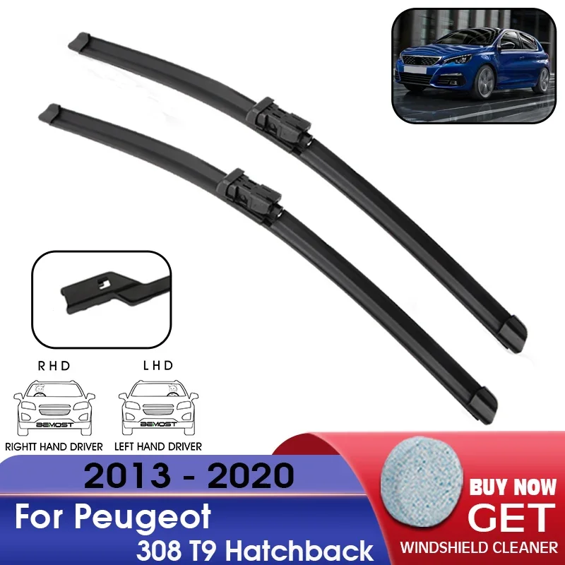 Car Wiper Blade Front Window Windshield Rubber Wipers For Peugeot 308 T9 Hatchback 2013-2020 LHD / RHD 24