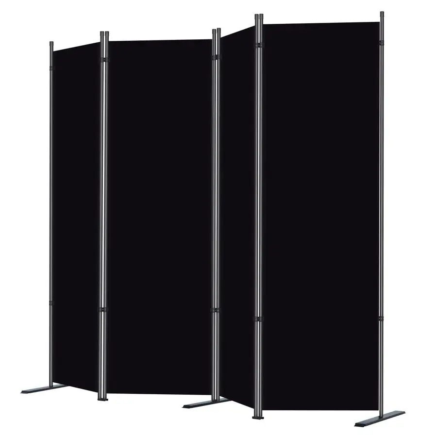 

4 Panel Room Divider, 6 FT Folding Privacy Screen with Wide Feet, Freestanding Partition for Room Separation, Portable Room Divi