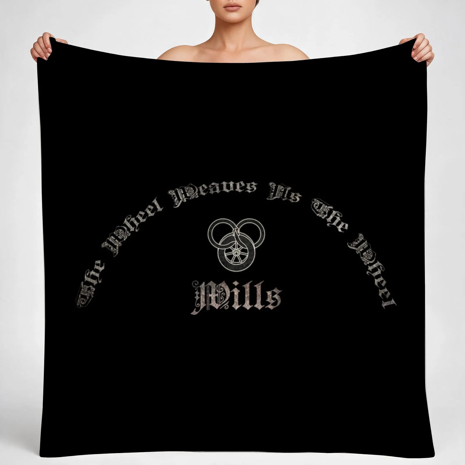The Wheel Weaves As The Wheel Wills - Wheel of Time Throw Blanket couch cozy soft plush fuzzy picnic outdoor blanket