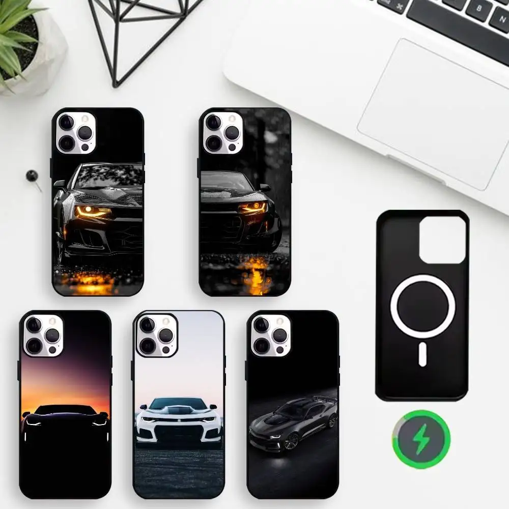 

Sleek Car Z-ZL1 Phone Case For iPhone17,16,15,14,13,12,11 Plus,For Magnetic Wireless Charge Cover